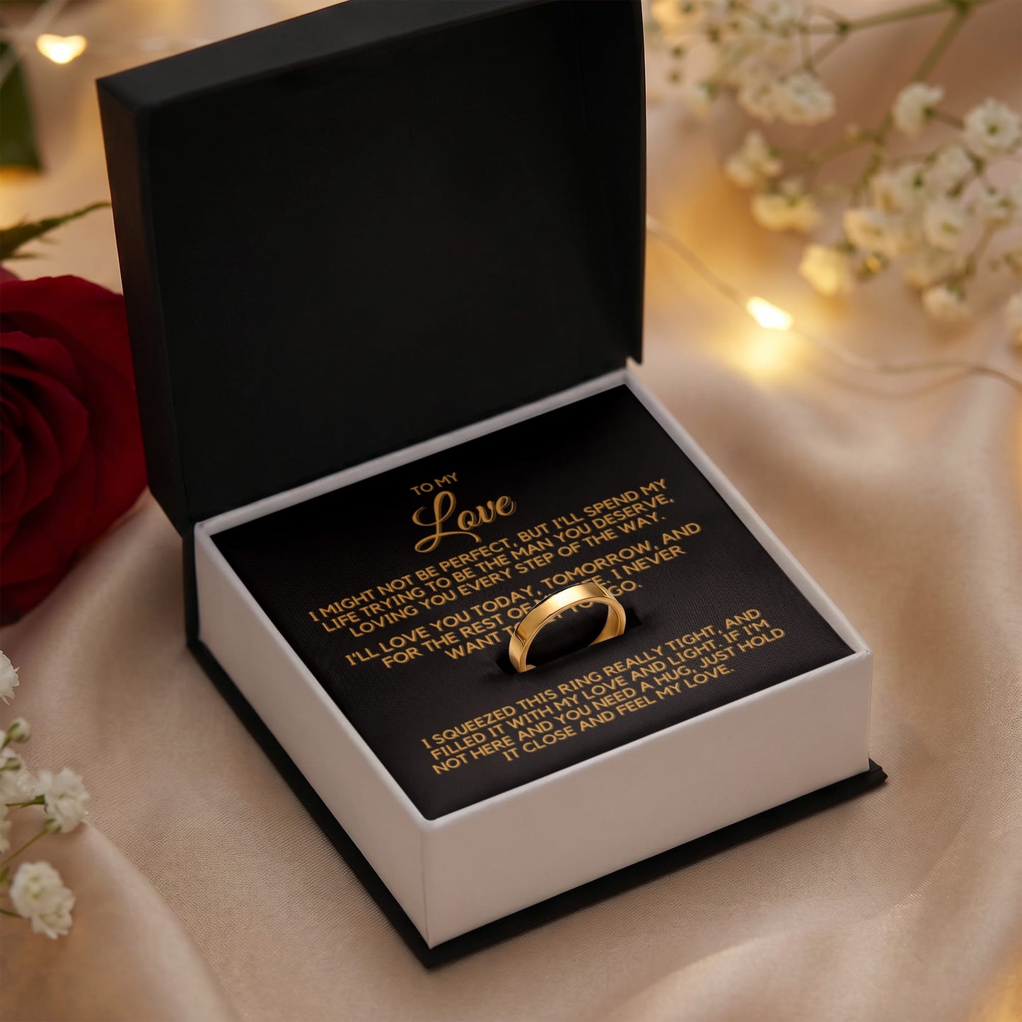 To My Love - Women's Personalized Ring