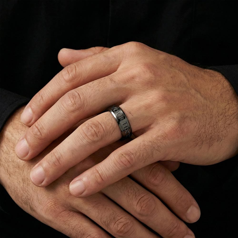Personalized Engraved Men's Ring