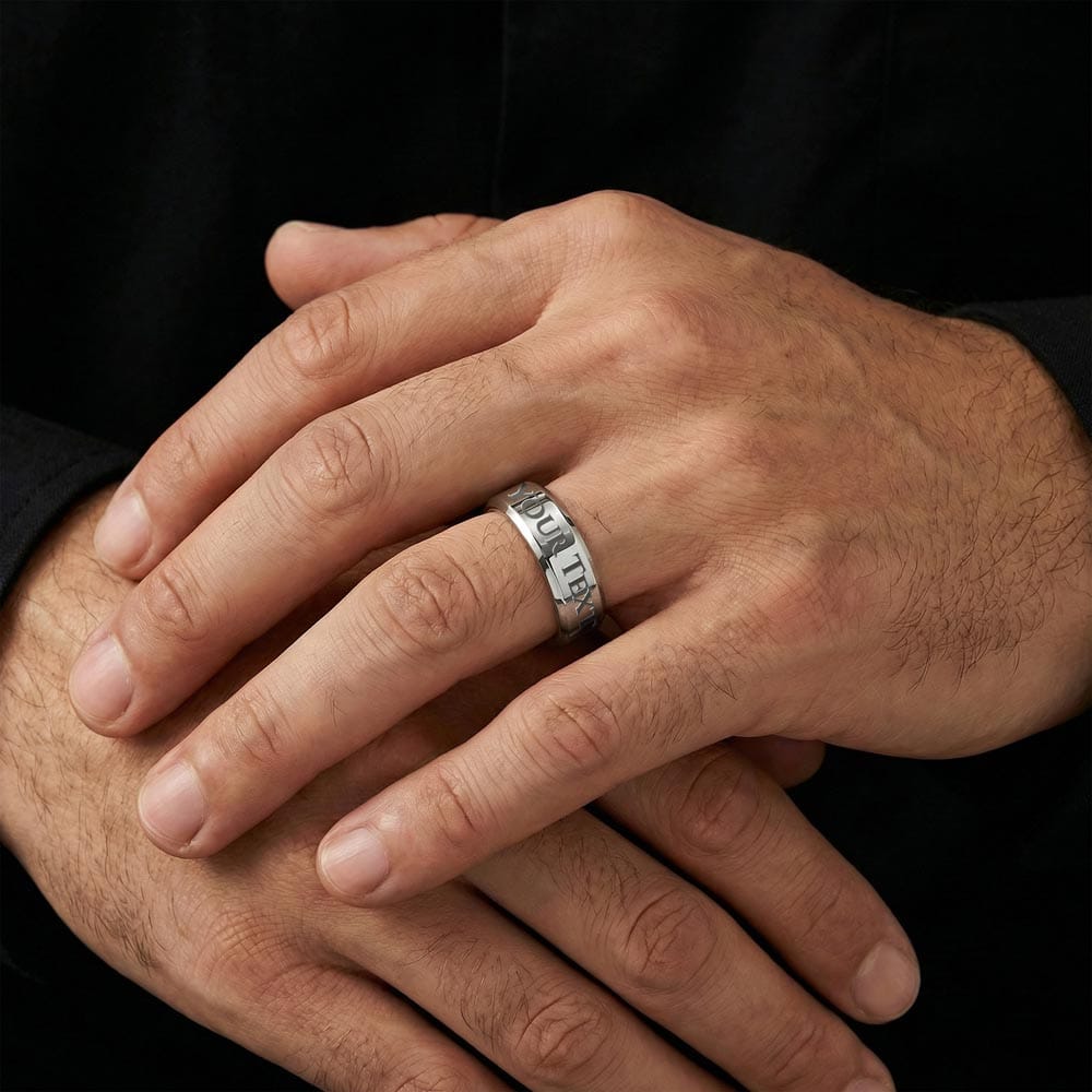 To My Man - Men's Personalized Ring