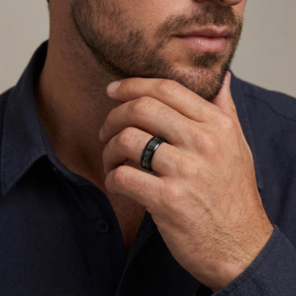 To My Man - Men's Personalized Ring