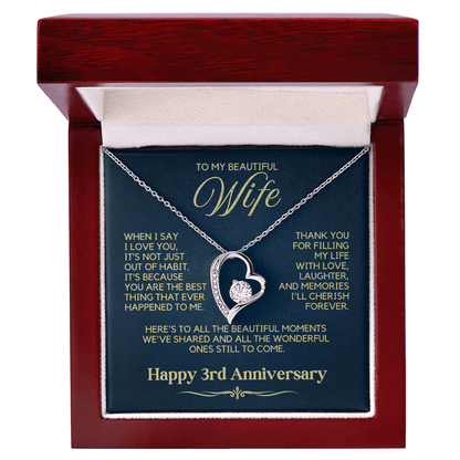 3rd Anniversary Necklace