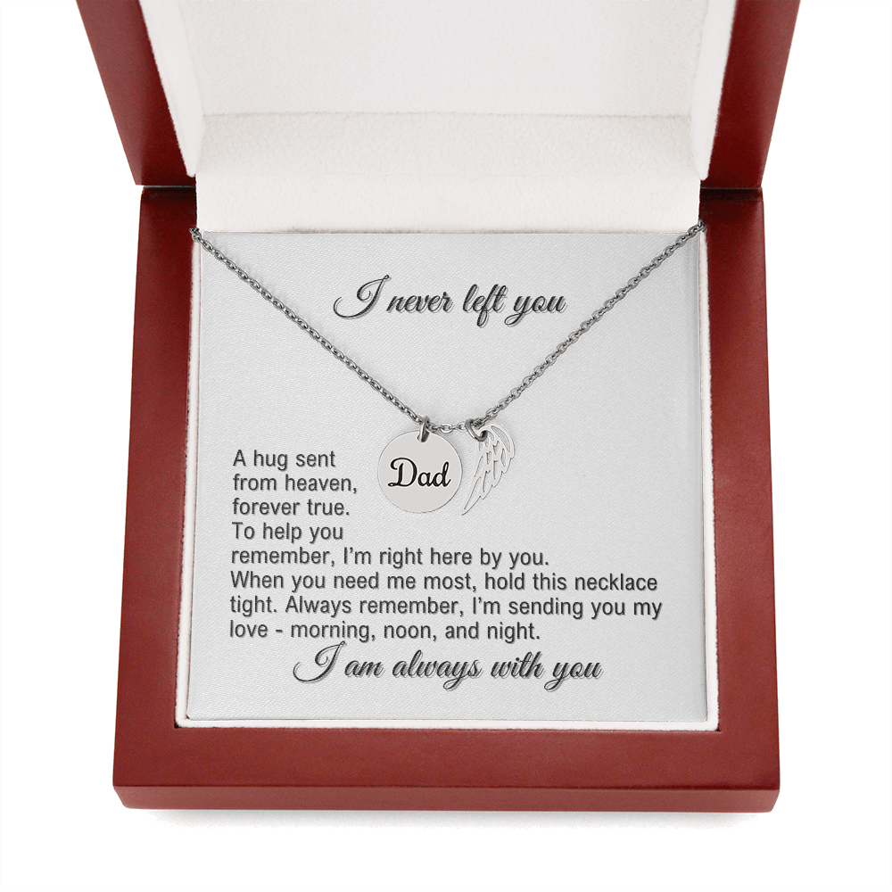 Angel Wing Memorial Necklace - Dad