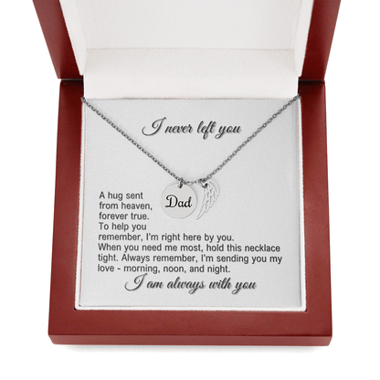 Angel Wing Memorial Necklace - Dad