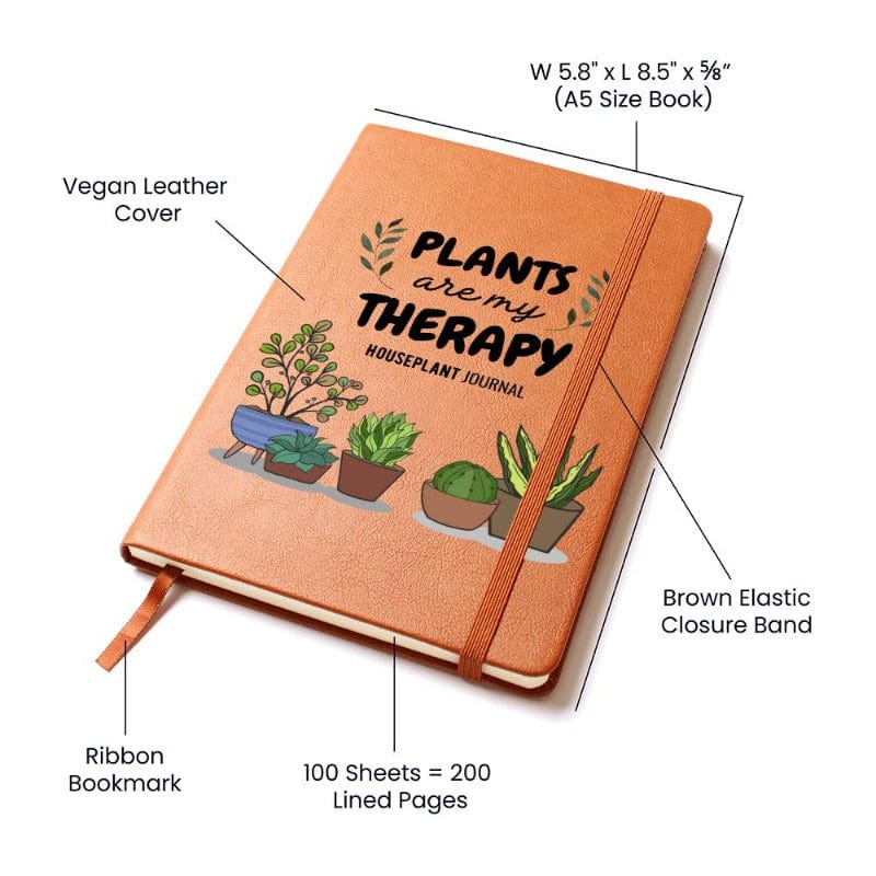Plants Are My Therapy - Houseplant Journal