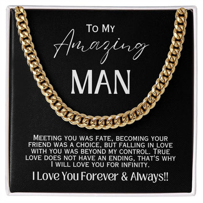 To My Man - Infinite Love Necklace