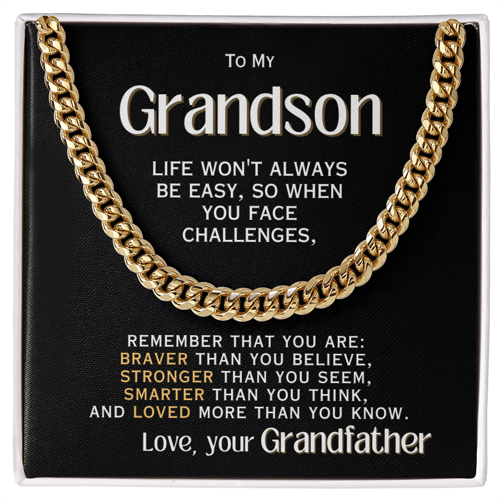 For My Grandson - Love, your Grandfather - Necklace