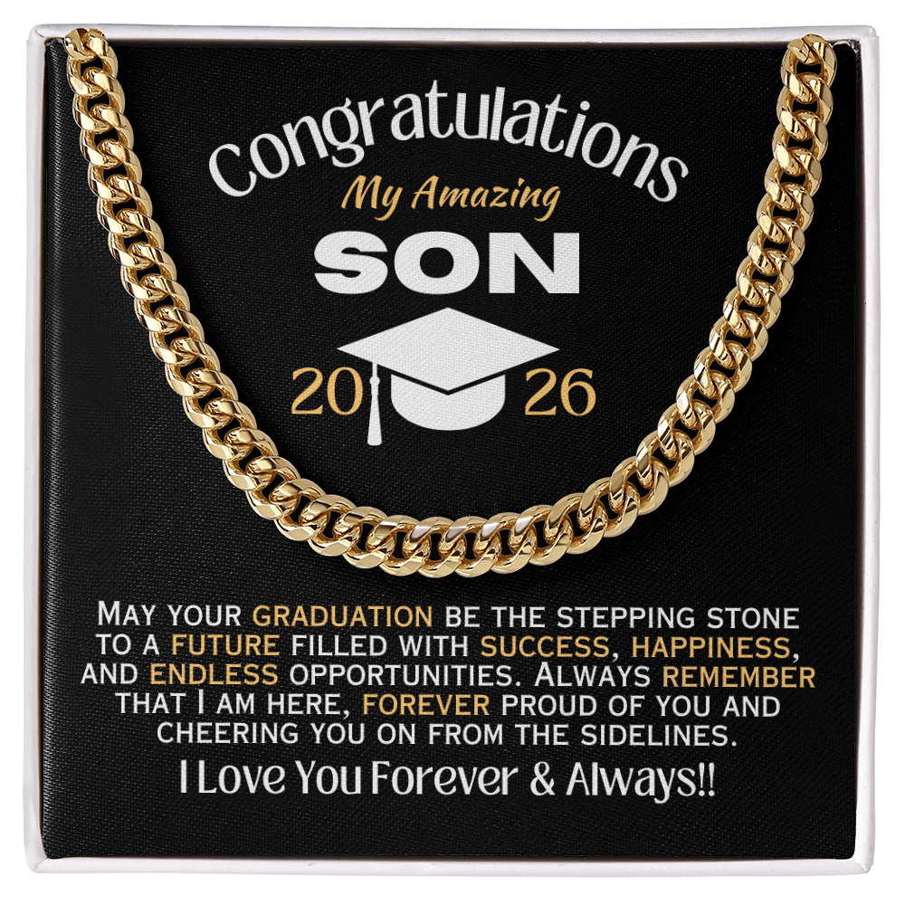 My Amazing Son - 2026 Graduation - Necklace