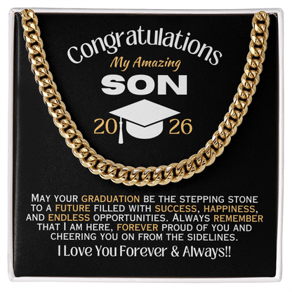 My Amazing Son - 2026 Graduation - Necklace