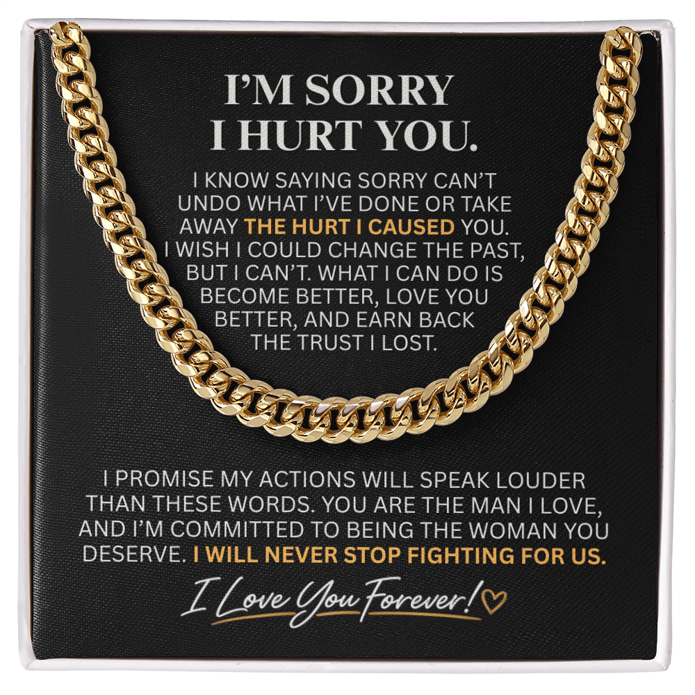 Apology Necklace for Him – A Meaningful Gift to Say "I'm Sorry"