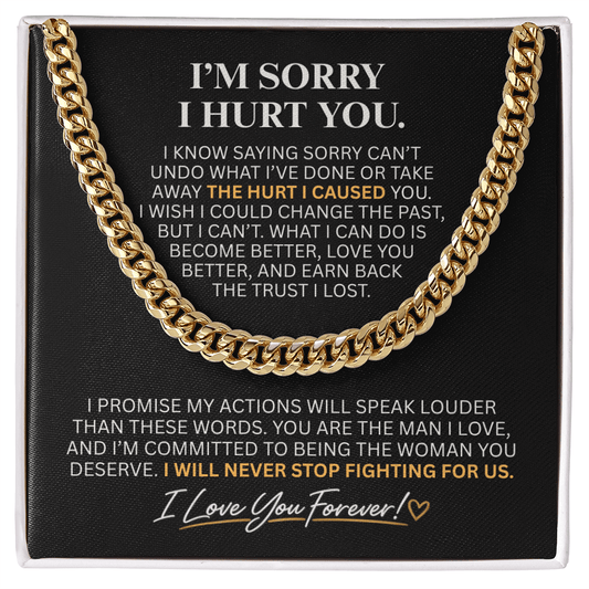 Apology Necklace for Him – A Meaningful Gift to Say "I'm Sorry"