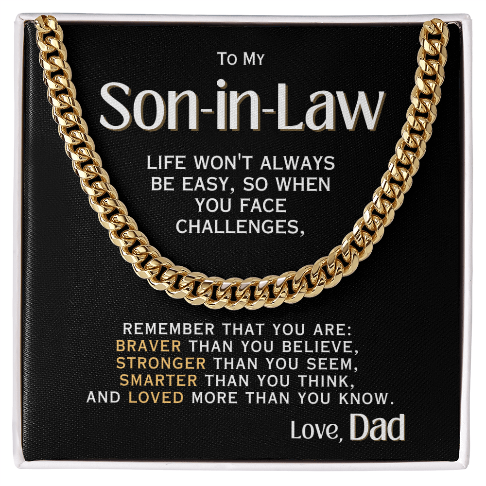 For My Son-in-Law - Love, Dad - Necklace