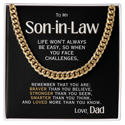For My Son-in-Law - Love, Dad - Necklace