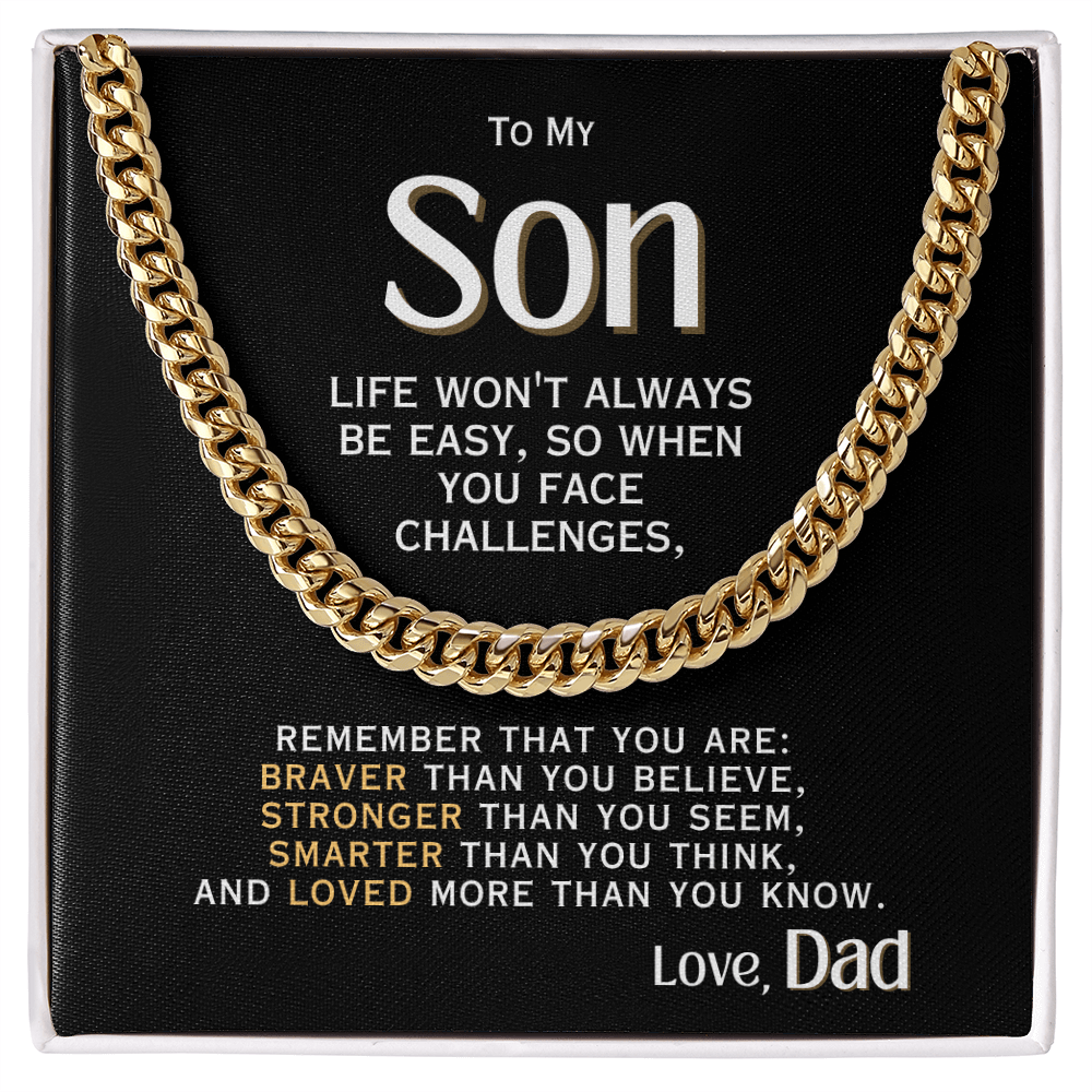 For My Son - Love, Dad - Necklace