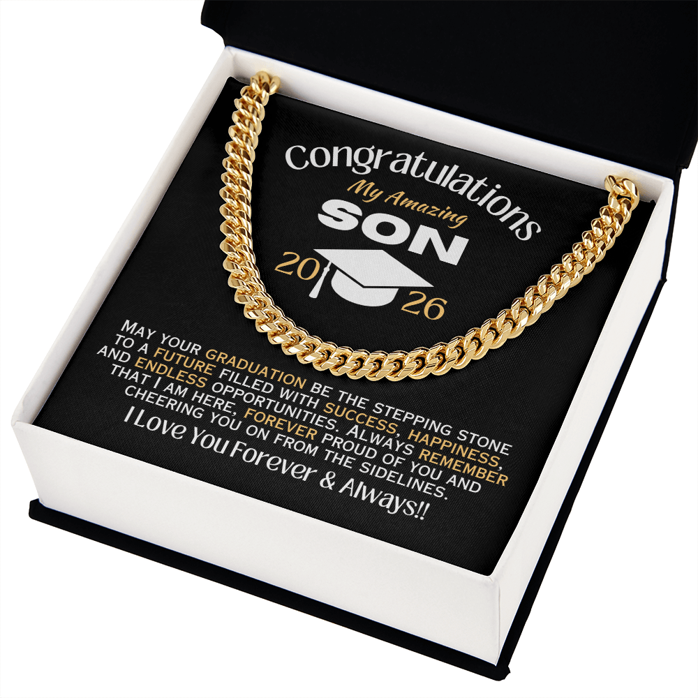 My Amazing Son - 2026 Graduation - Necklace