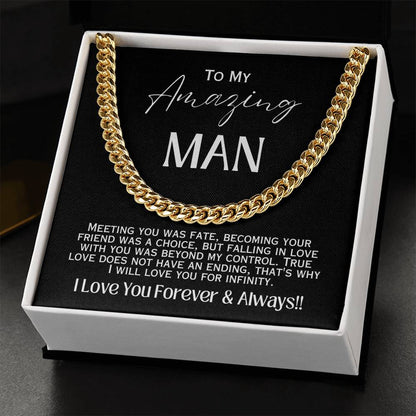 To My Man - Infinite Love Necklace