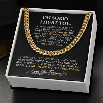 Apology Necklace for Him – A Meaningful Gift to Say "I'm Sorry"