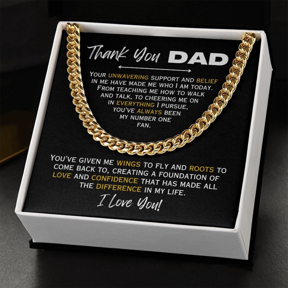 Thank You Dad - Chain Necklace