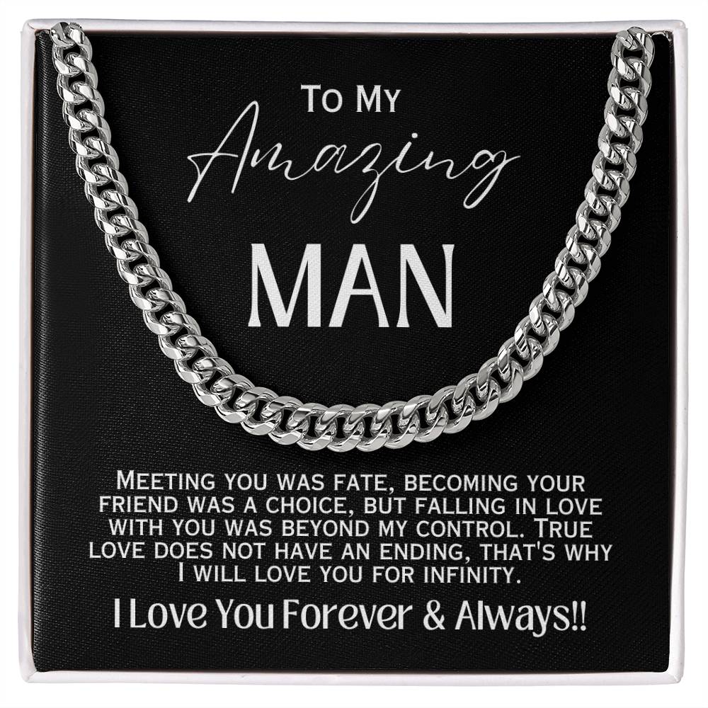 To My Man - Infinite Love Necklace