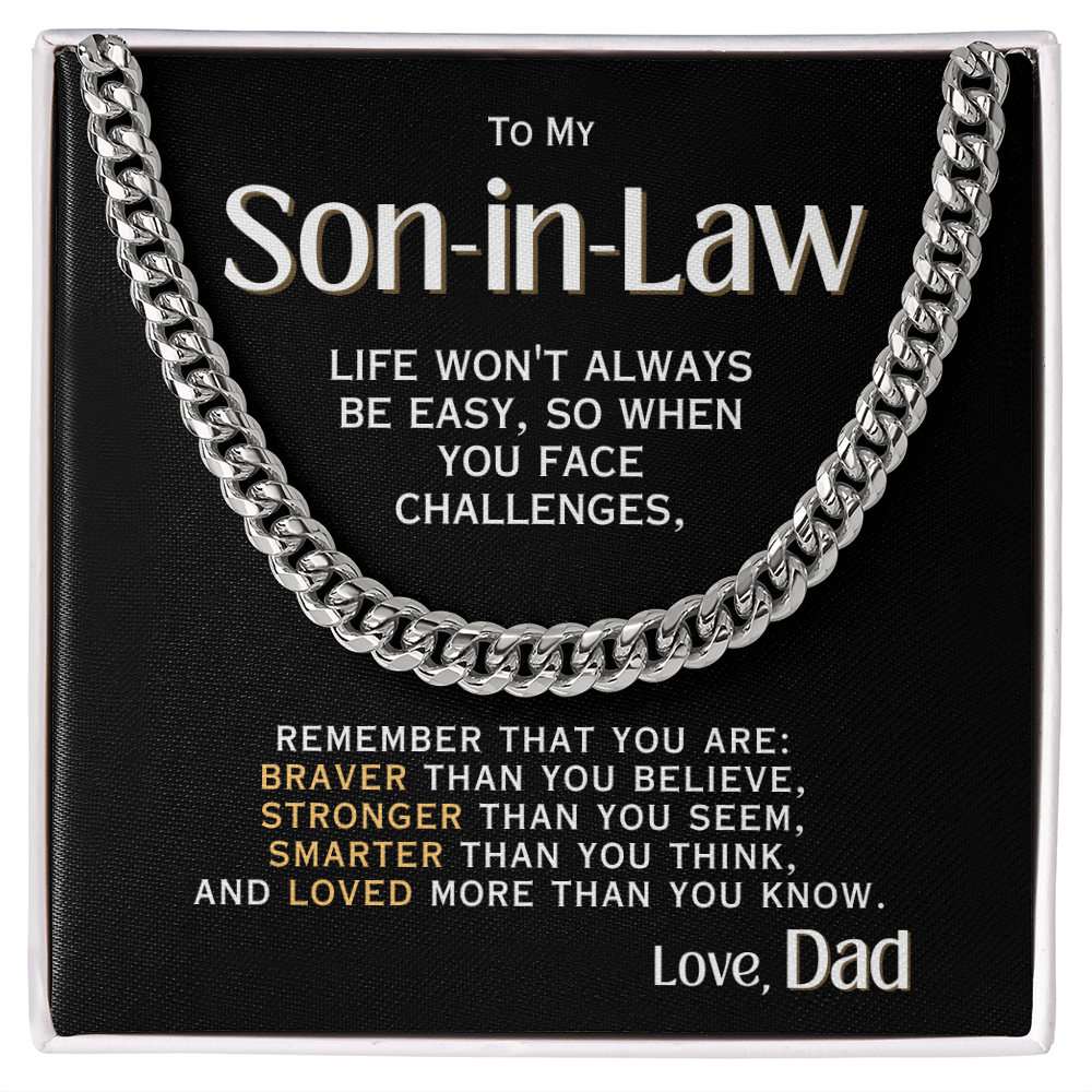 For My Son-in-Law - Love, Dad - Necklace