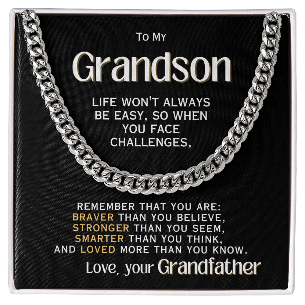For My Grandson - Love, your Grandfather - Necklace