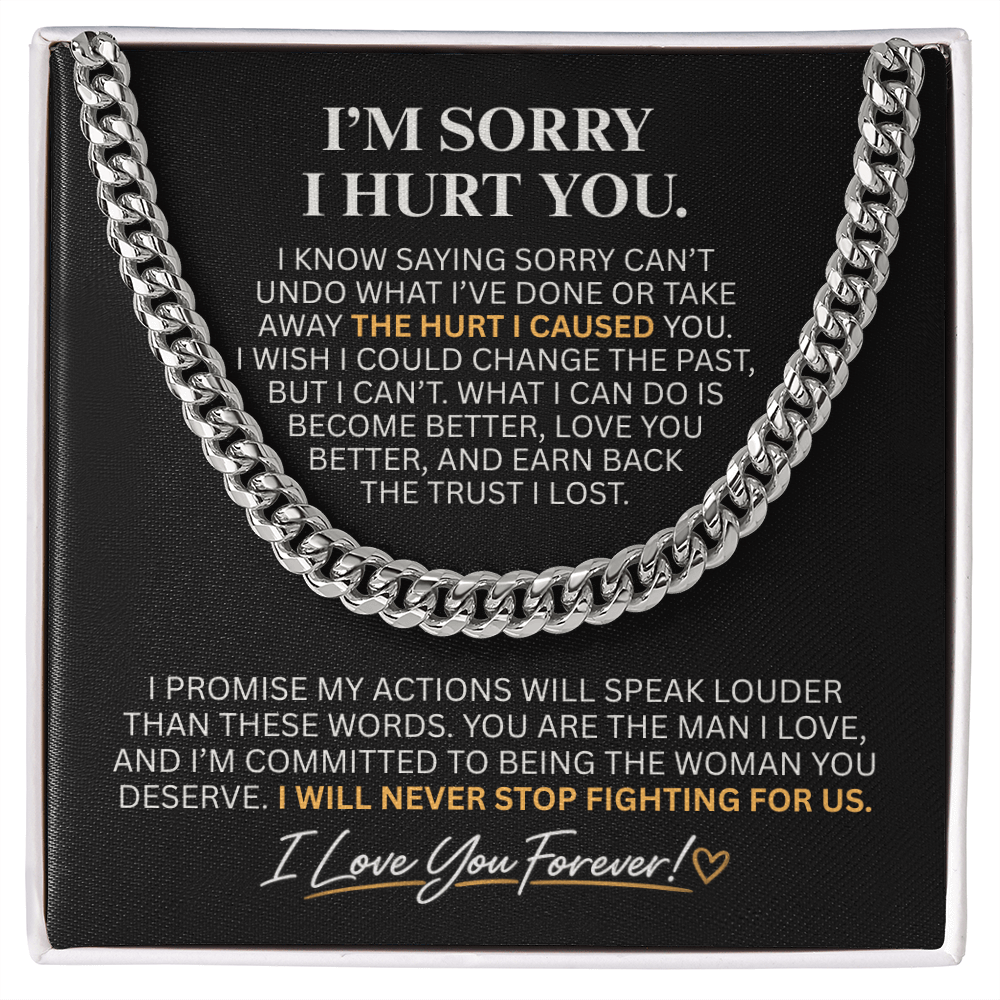 Apology Necklace for Him – A Meaningful Gift to Say "I'm Sorry"