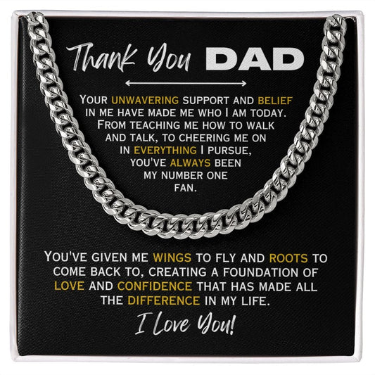 Thank You Dad - Chain Necklace