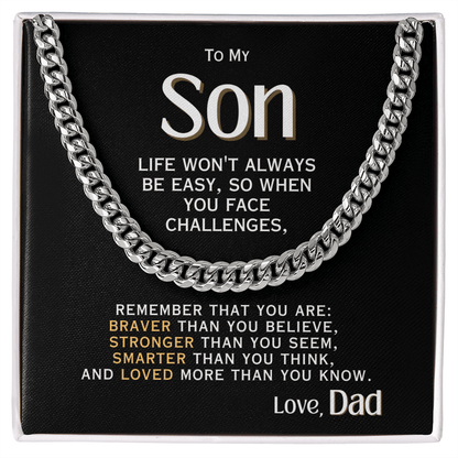For My Son - Love, Dad - Necklace