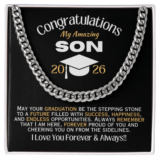 My Amazing Son - 2026 Graduation - Necklace