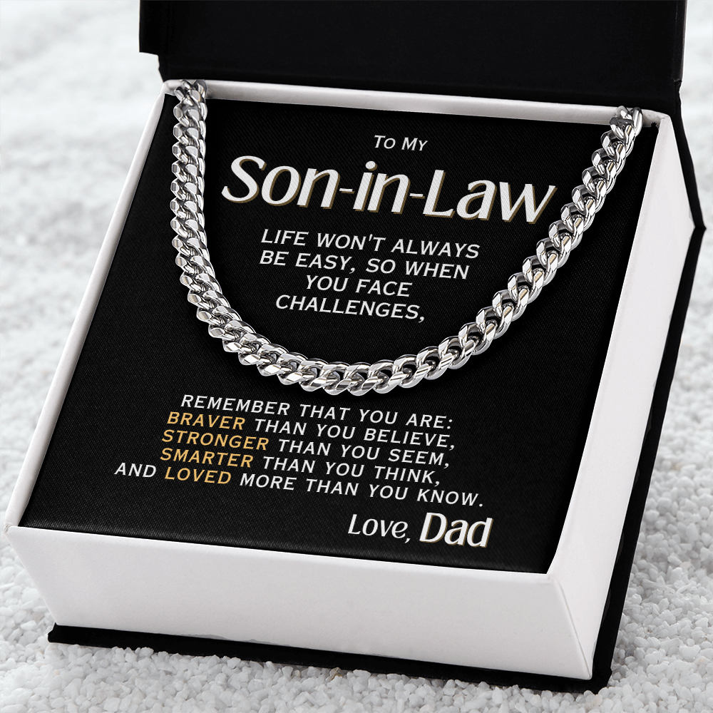 For My Son-in-Law - Love, Dad - Necklace
