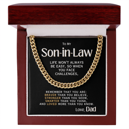 For My Son-in-Law - Love, Dad - Necklace