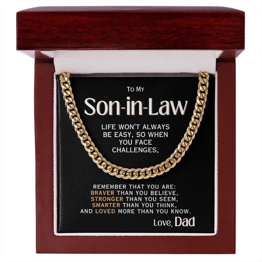 For My Son-in-Law - Love, Dad - Necklace