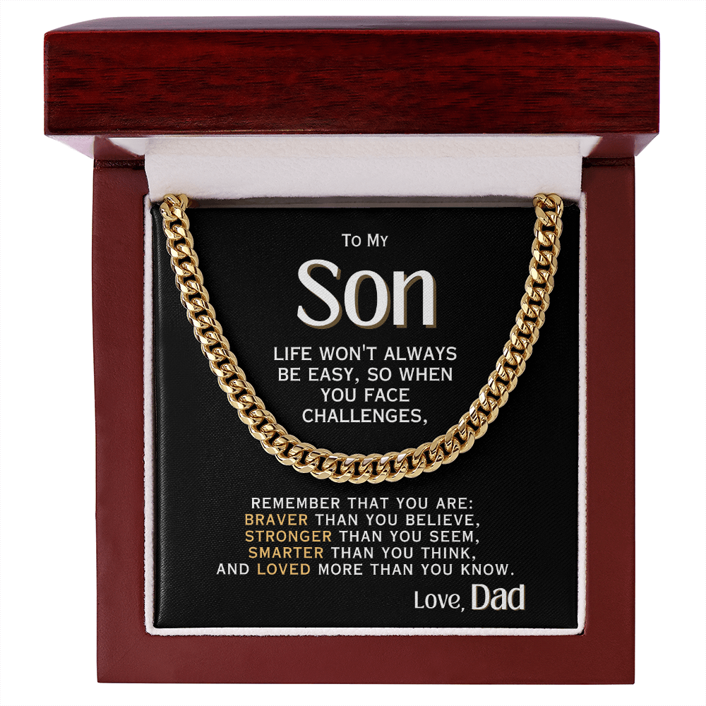For My Son - Love, Dad - Necklace