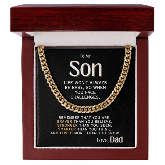 For My Son - Love, Dad - Necklace