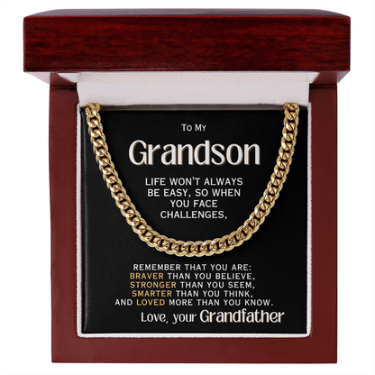 For My Grandson - Love, your Grandfather - Necklace