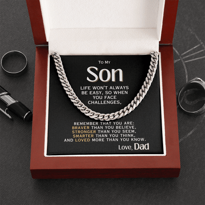 For My Son - Love, Dad - Necklace