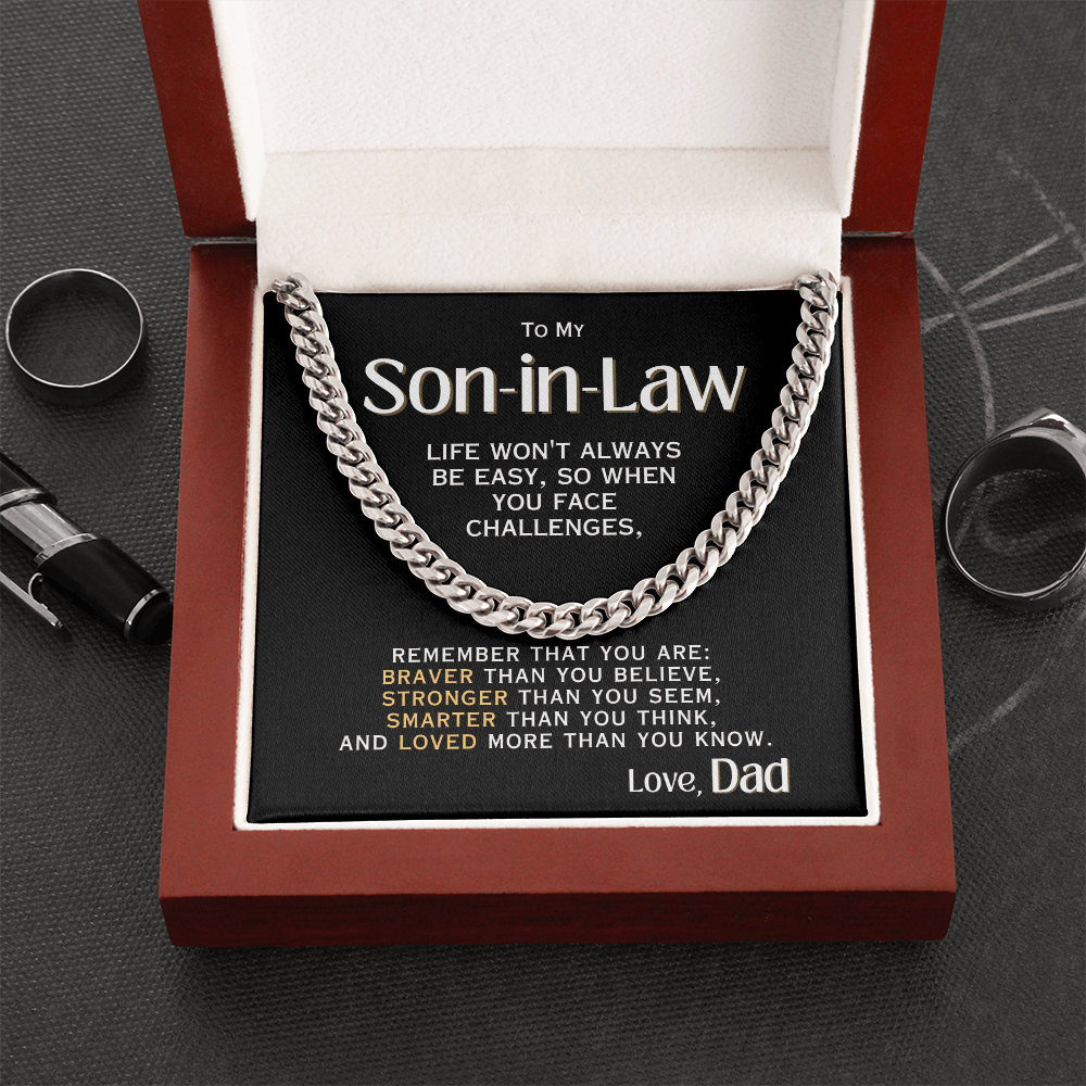 For My Son-in-Law - Love, Dad - Necklace