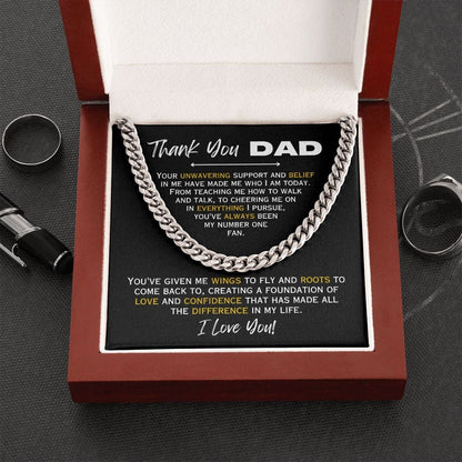 Thank You Dad - Chain Necklace