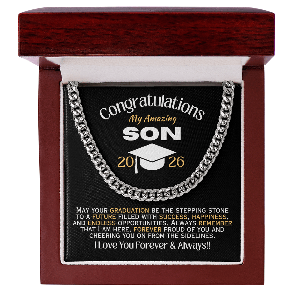 My Amazing Son - 2026 Graduation - Necklace