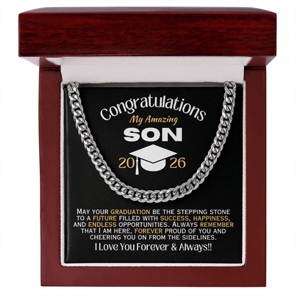 My Amazing Son - 2026 Graduation - Necklace