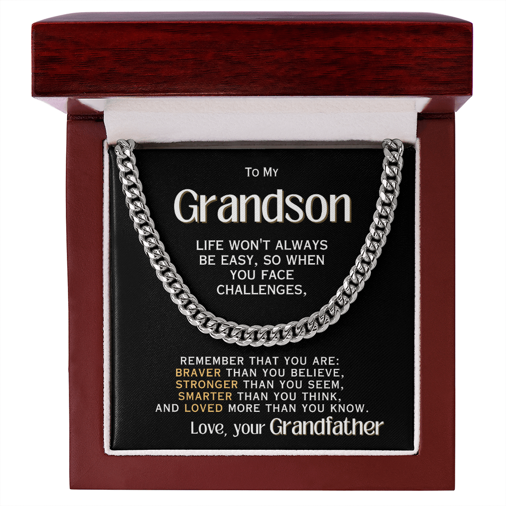 For My Grandson - Love, your Grandfather - Necklace