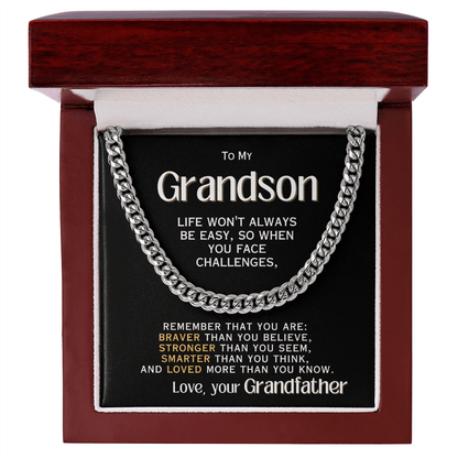 For My Grandson - Love, your Grandfather - Necklace