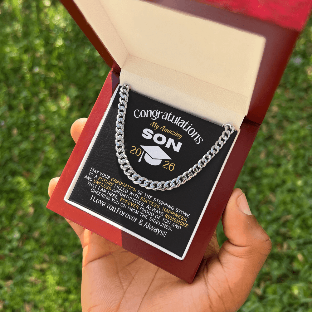 My Amazing Son - 2026 Graduation - Necklace