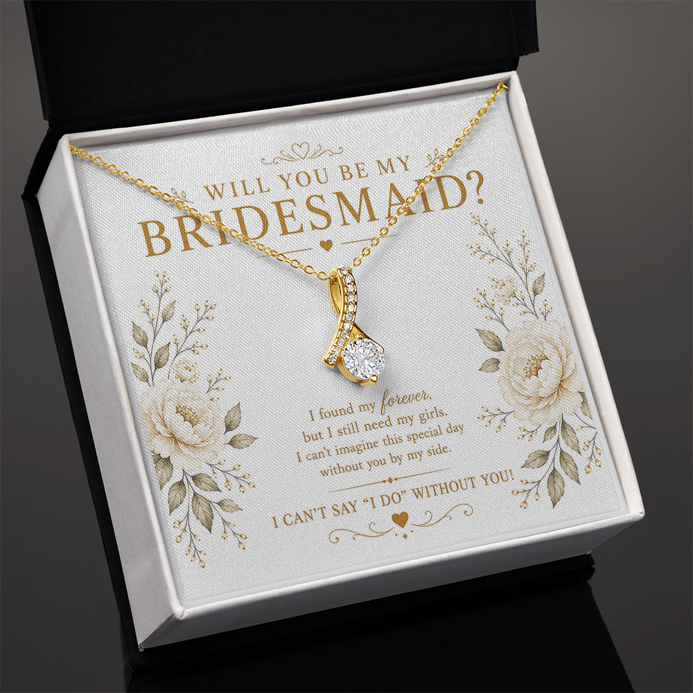Will You Be My Bridesmaid Necklace – Bridesmaid Proposal Gift