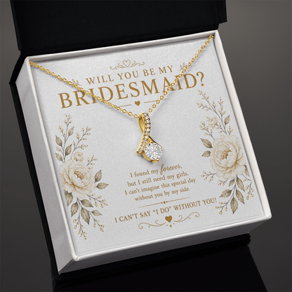 Will You Be My Bridesmaid Necklace – Bridesmaid Proposal Gift