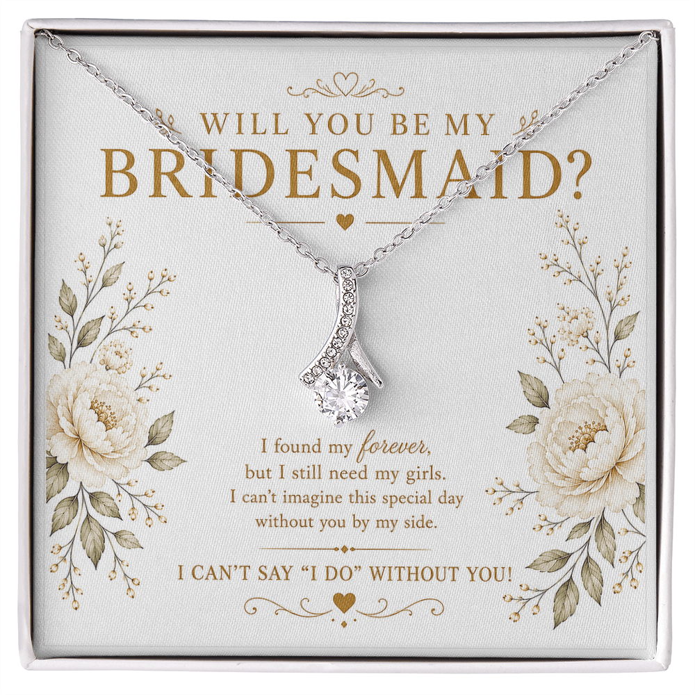 Will You Be My Bridesmaid Necklace – Bridesmaid Proposal Gift