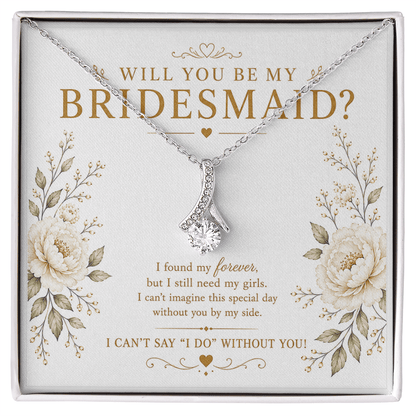 Will You Be My Bridesmaid Necklace – Bridesmaid Proposal Gift