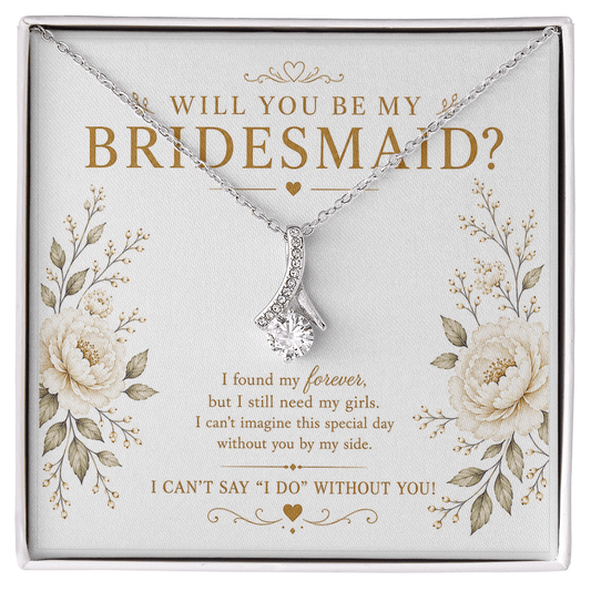 Will You Be My Bridesmaid Necklace – Bridesmaid Proposal Gift