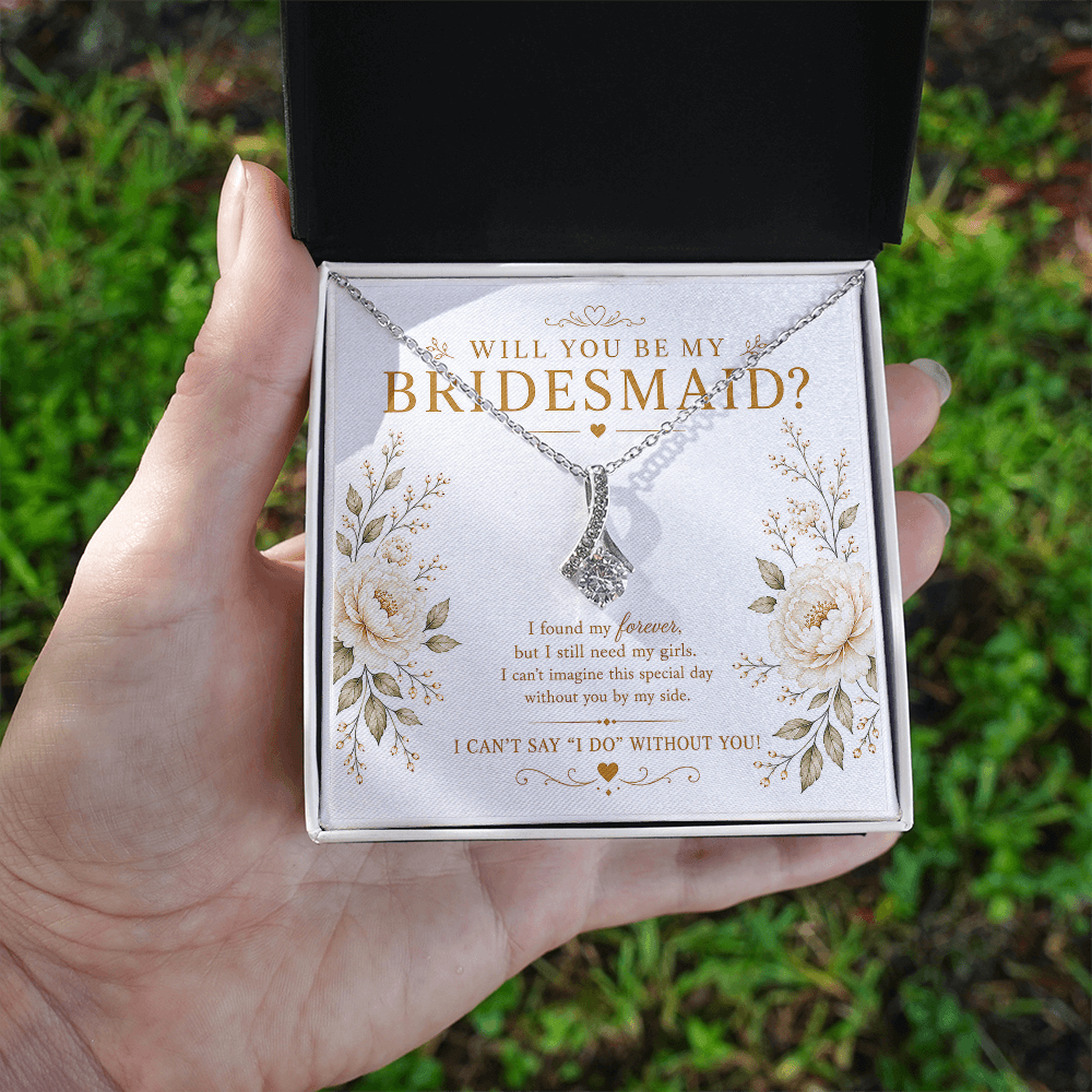 Will You Be My Bridesmaid Necklace – Bridesmaid Proposal Gift
