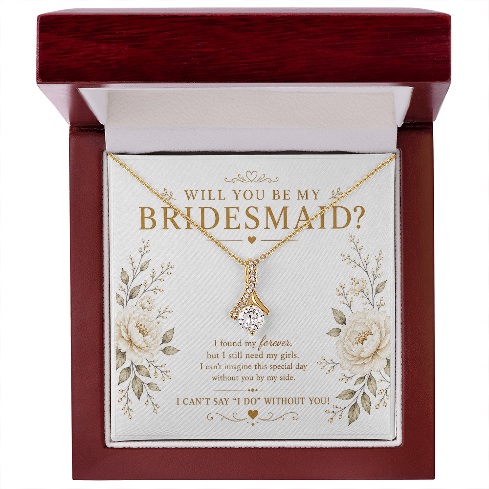 Will You Be My Bridesmaid Necklace – Bridesmaid Proposal Gift