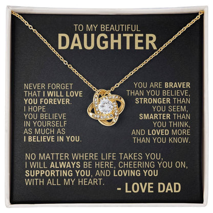 To My Daughter - Forever Love - Necklace